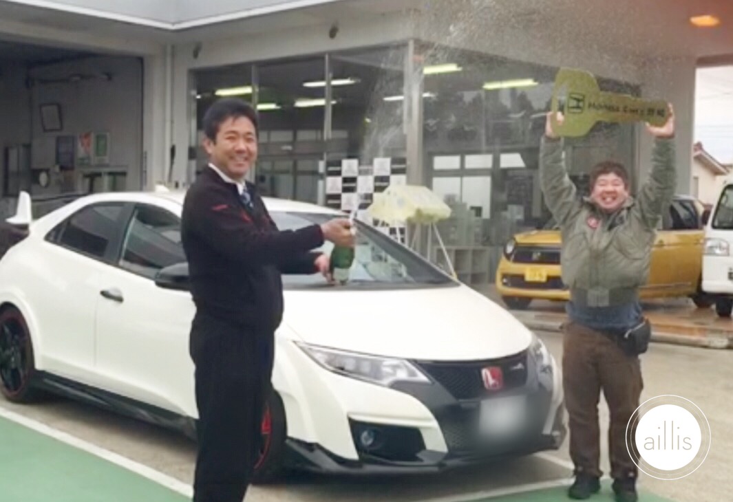 新型シビックタイプｒ納車 Honda Cars 野崎 栃木県大田原市のホンダディーラー